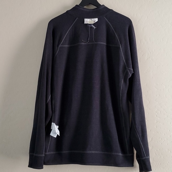 NWOT Tommy Bahama Reversible 1/2 Zip Sweater Sz L - Picture 9 of 14